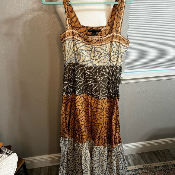 French Connection Maxi Dress 10 Large
Cotton tiered Multicolor Polkadot - Picture 4 of 14